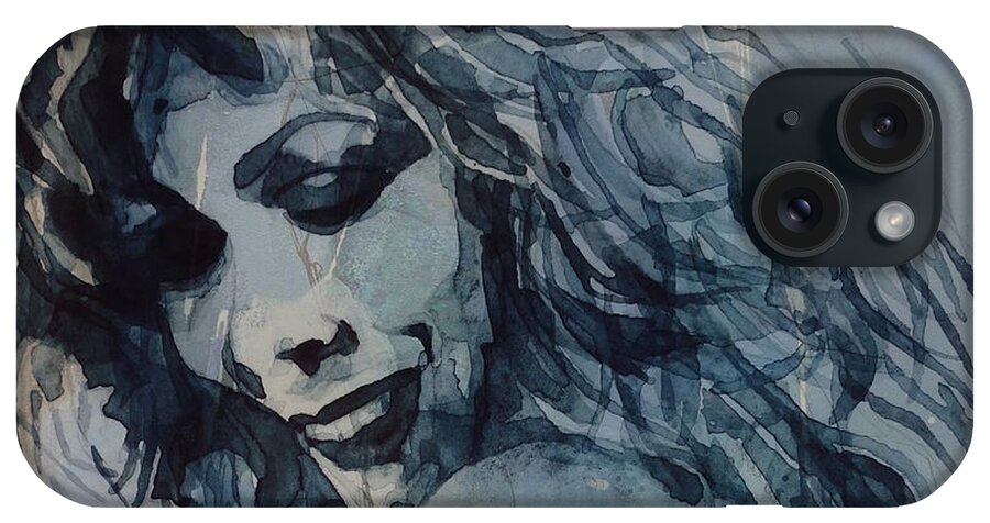 Tina Turner iPhone Case featuring the painting Tina Turner by Paul Lovering