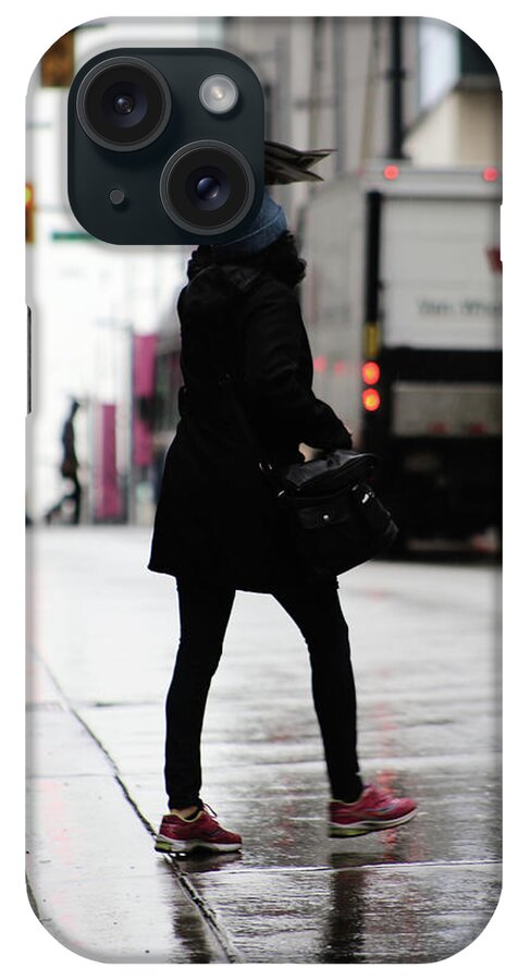 Street Photography iPhone Case featuring the photograph Tiny Umbrella by J C