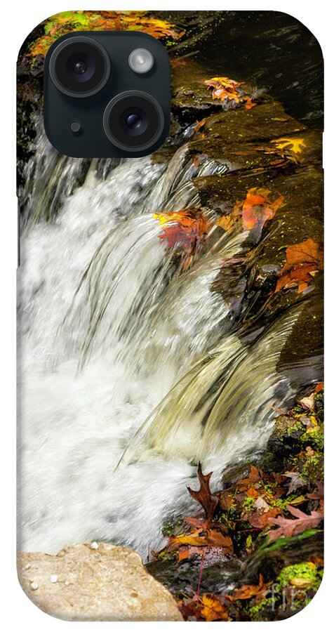 Autumn iPhone Case featuring the photograph Tiny Waterfalls by Timothy Hacker