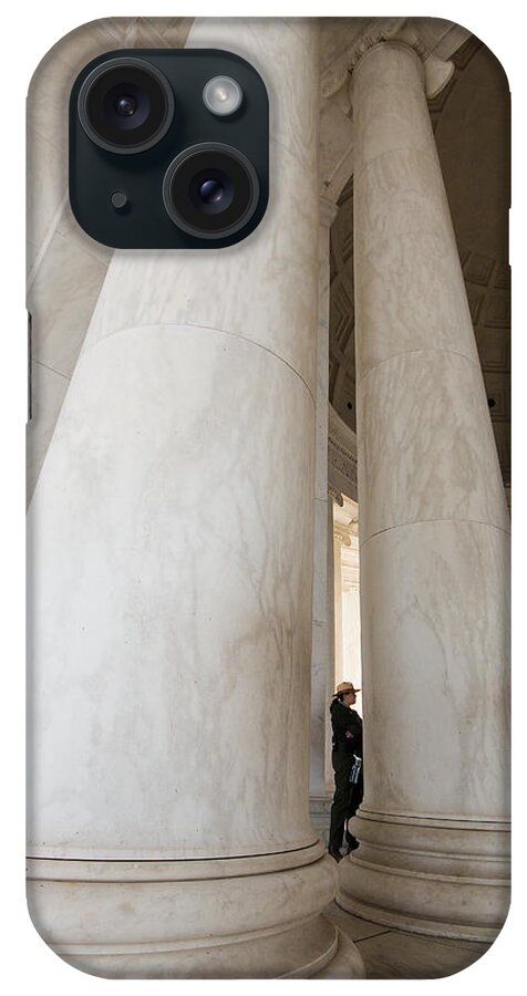 Thomas Jefferson Memorial iPhone Case featuring the photograph Jefferson Memorial Colonnade - 3 by Riccardo Forte