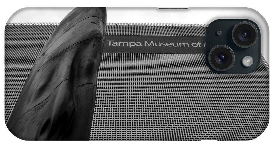 Tampa Museum Of Art iPhone Case featuring the photograph Tampa Museum of Art work A by David Lee Thompson
