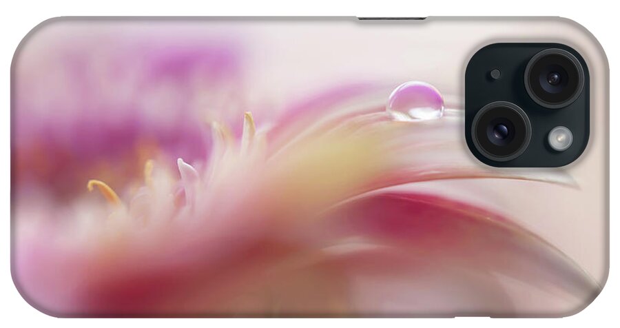 Jenny Rainbow Fine Art Photography iPhone Case featuring the photograph To Live in Dream 2. Macro Gerbera by Jenny Rainbow