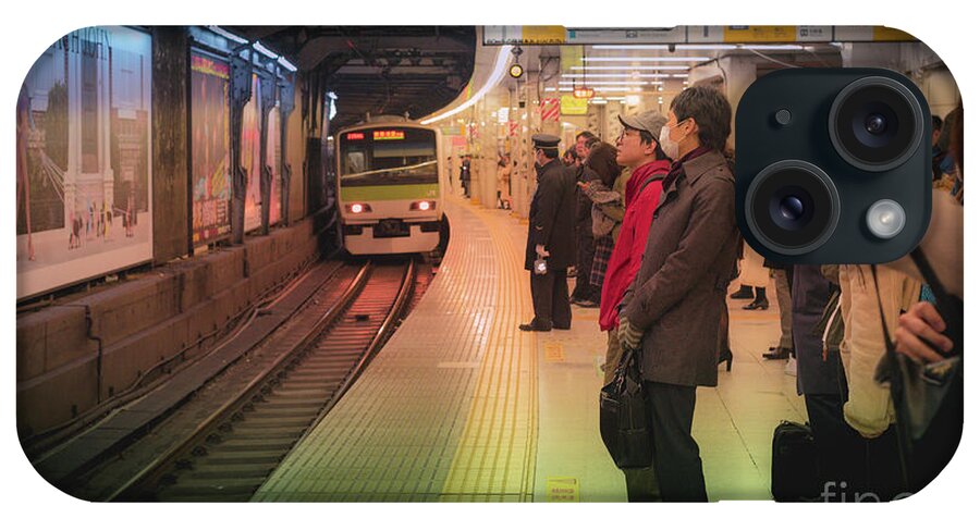 Pedestrians iPhone Case featuring the photograph Tokyo Metro, Japan by Perry Rodriguez