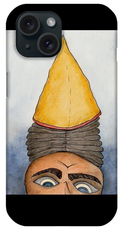 Portraits iPhone Case featuring the painting Tommy Peeper by Michael Sharber