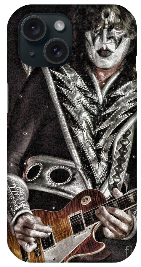 Tommy Thayer - Kiss iPhone Case featuring the photograph Tommy Thayer by Vivian Martin