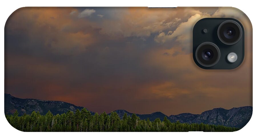 Fire Sky iPhone Case featuring the photograph Tormented Sky by Mitch Shindelbower