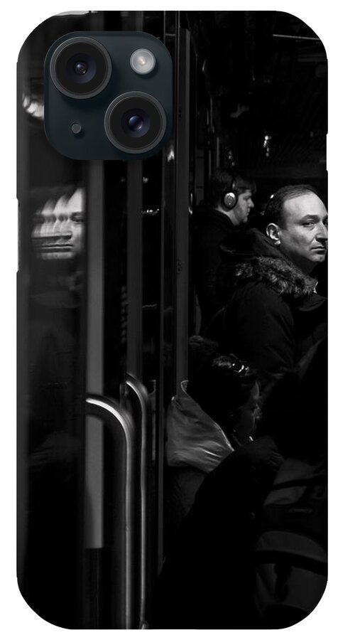 Toronto iPhone Case featuring the photograph Toronto Subway Reflection by Brian Carson
