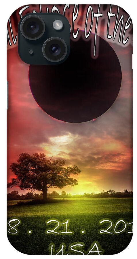 Cool iPhone Case featuring the photograph Total Eclipse of the Sun in America by Debra and Dave Vanderlaan