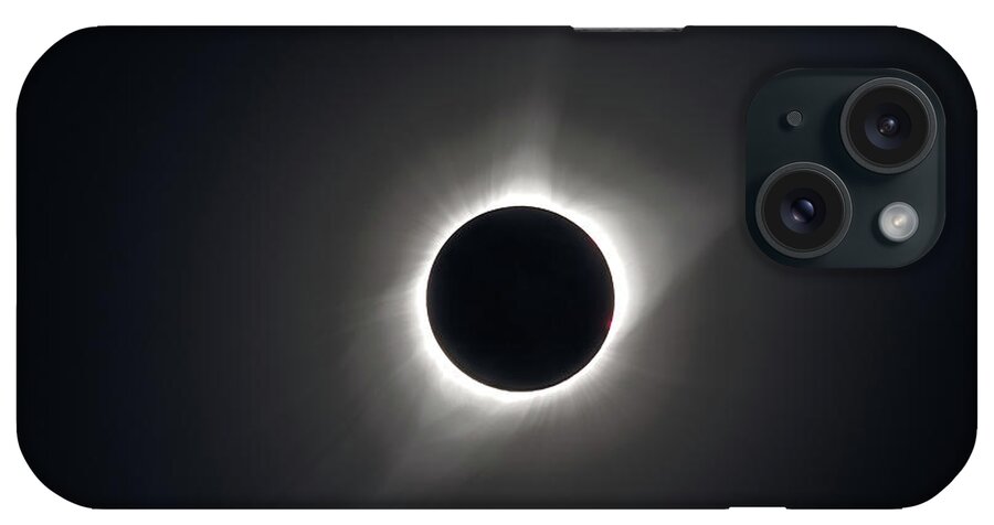 Eclipse iPhone Case featuring the photograph Total Solar Eclipse Showcases the Sun's Corona by Tony Hake