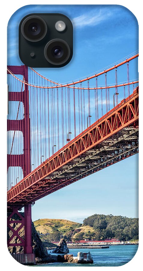 America iPhone Case featuring the photograph Tower on Golden Gate by Darryl Brooks