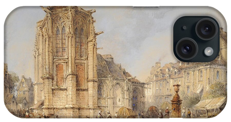 Thomas Colman Dibdin iPhone Case featuring the painting Town by Thomas Colman