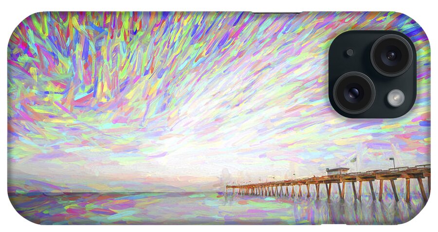 Amber iPhone Case featuring the digital art Tracking the Sky II by Jon Glaser