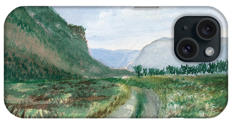 Kootenai iPhone Case featuring the painting Trail To Canada by Victor Vosen