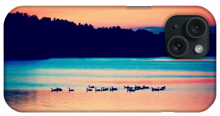 Tranquility iPhone Case featuring the photograph Tranquility after sunset by Lilia S