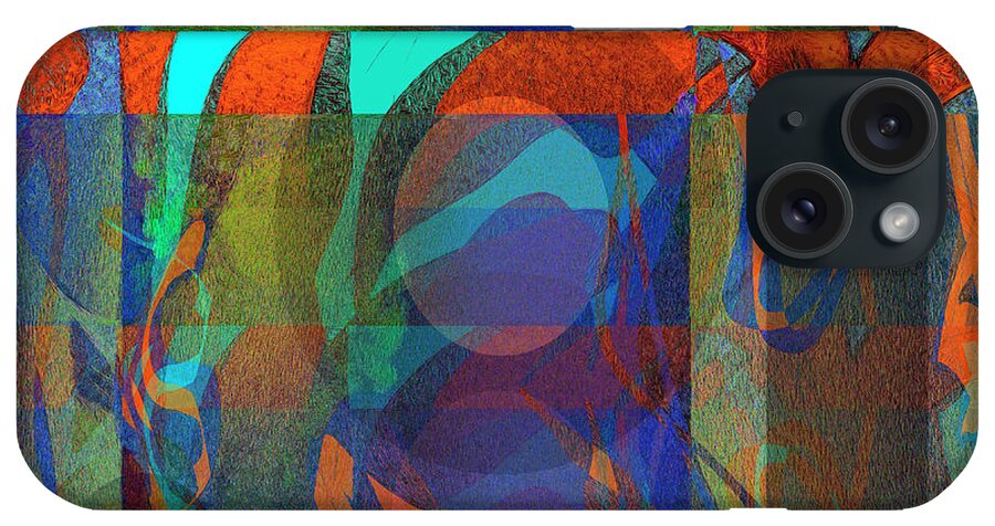 Abstract iPhone Case featuring the digital art Transitory Phase 2 by Lynda Lehmann