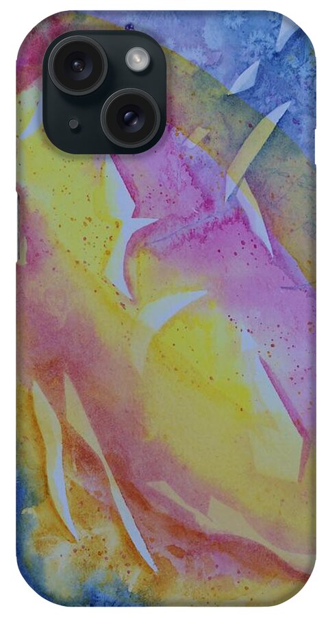 Transparent Abstract iPhone Case featuring the painting Transparent Abstract by Warren Thompson