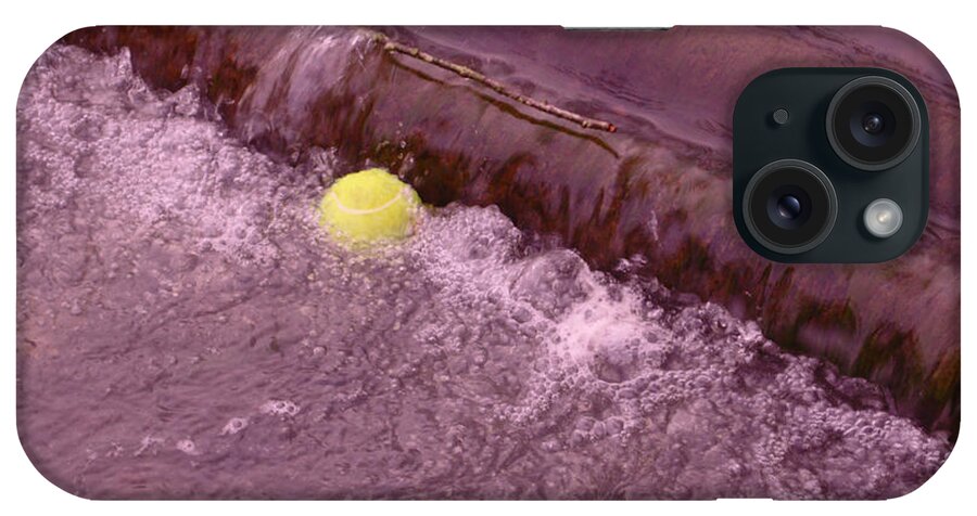 Trapped iPhone Case featuring the photograph Trapped on the Weir by Adrian Wale