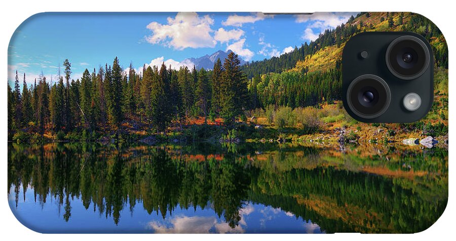 Trapper Lake iPhone Case featuring the photograph Trapper Lake Reflections by Greg Norrell