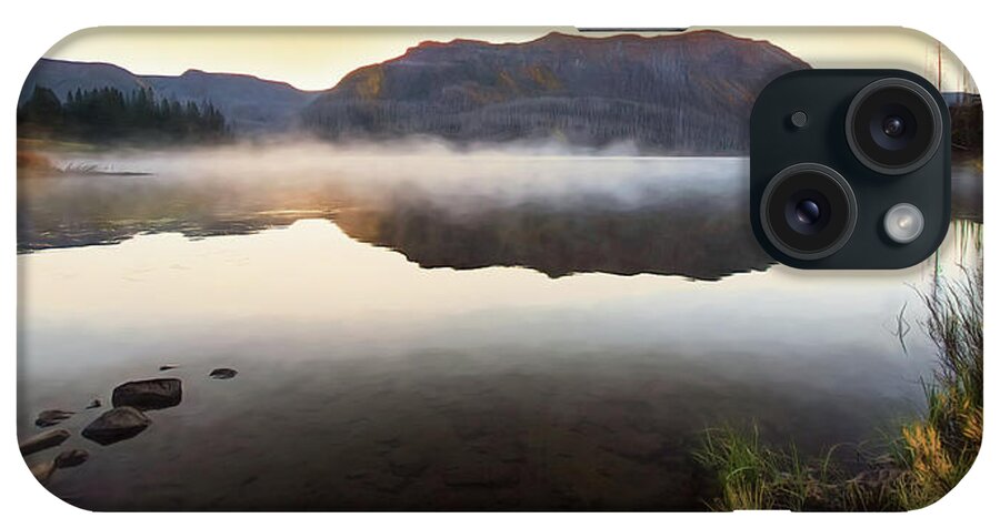 Flat Tops Wilderness iPhone Case featuring the photograph Trappers Lake Sunrise by Debra Boucher