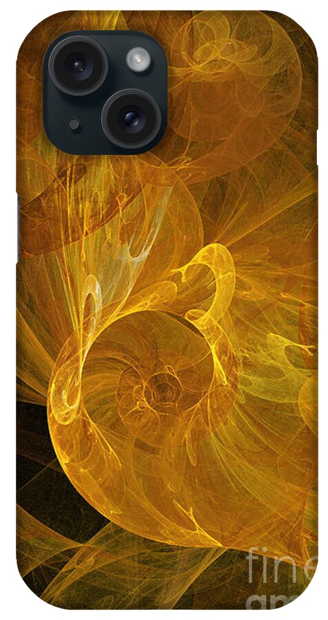 Andee Design Abstract iPhone Case featuring the digital art Travel In Time To 1969 Space Time Continuum by Andee Design