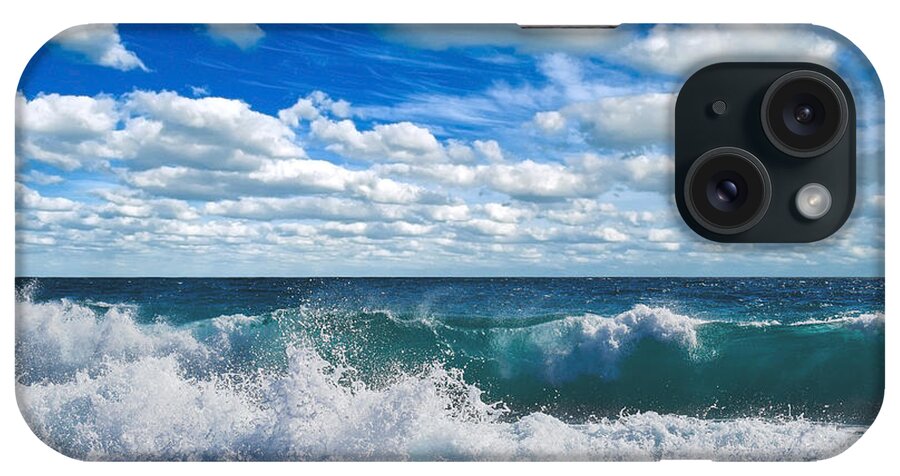 Beach iPhone Case featuring the photograph Treasure Coast Beach Seascape Florida 728 by Ricardos Creations