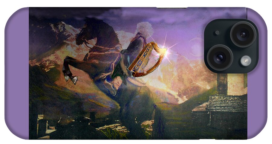 Black Horse iPhone Case featuring the photograph Treasures of the Caucasus Cover II by Anastasia Savage Ealy