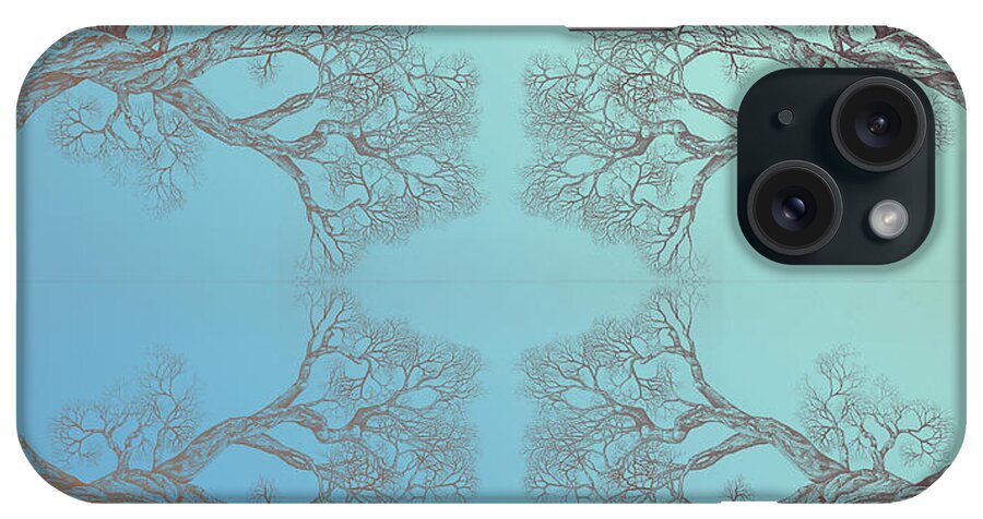 Tree Framed Prints Framed Prints iPhone Case featuring the digital art Tree 20 Hybrid 3 by Brian Kirchner