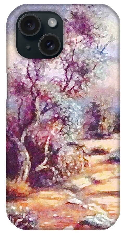 Wilderness iPhone Case featuring the painting Desert Tree Beauty 1 by Hazel Holland
