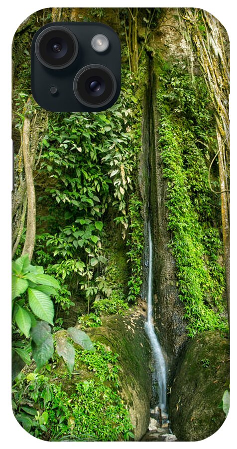 Cascada De Misol-ha iPhone Case featuring the photograph Sliver Stream by Jurgen Lorenzen
