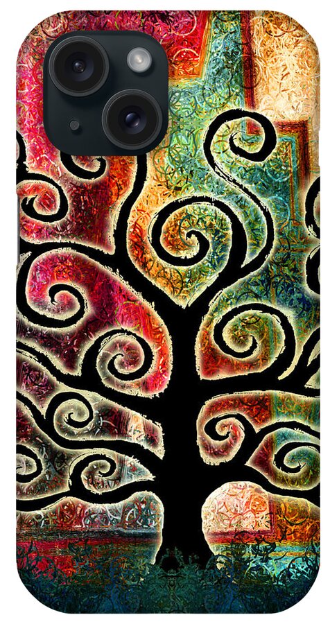 Abstract Art iPhone Case featuring the painting Tree Of Life by Jaison Cianelli