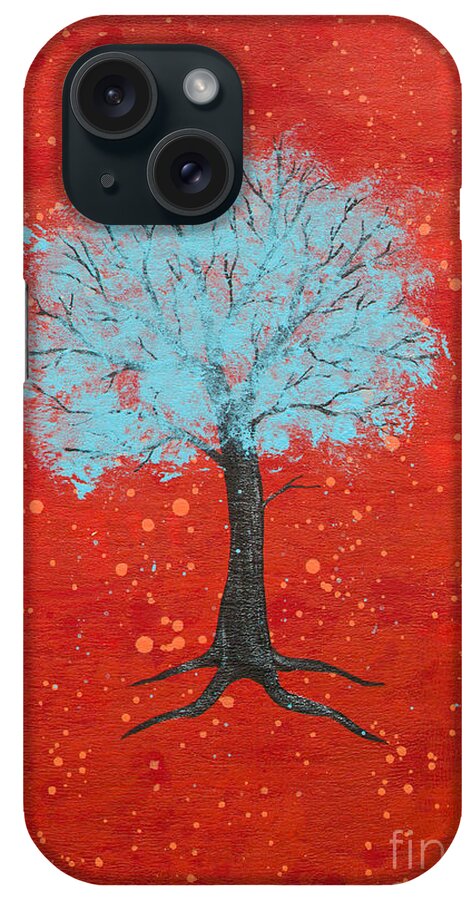 Tree iPhone Case featuring the painting Nuclear Winter by Stefanie Forck