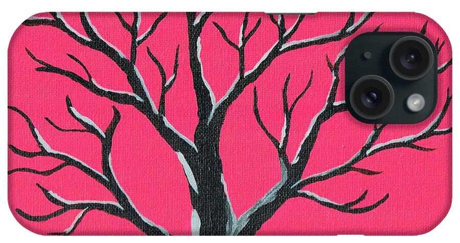 Tree iPhone Case featuring the painting Tree by Sarah Warman