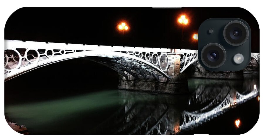 Seville iPhone Case featuring the photograph Triana Bridge by HELGE Art Gallery