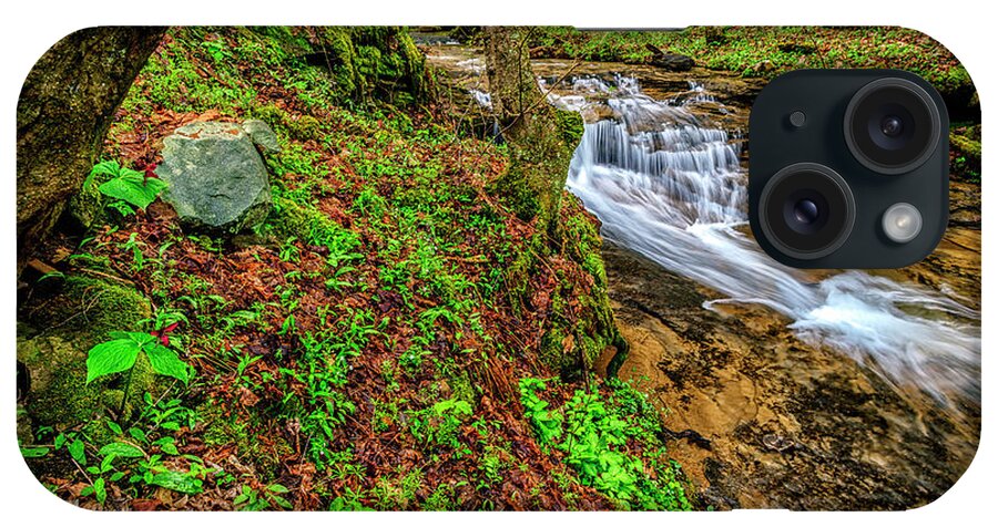 Anthony Creek iPhone Case featuring the photograph Trillium Waterfall Anthony Creek by Thomas R Fletcher