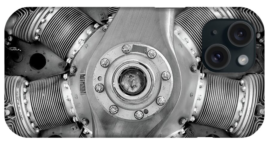 Art iPhone Case featuring the photograph Triplane Engine - 2017 Christopher Buff, www.Aviationbuff.com by Chris Buff