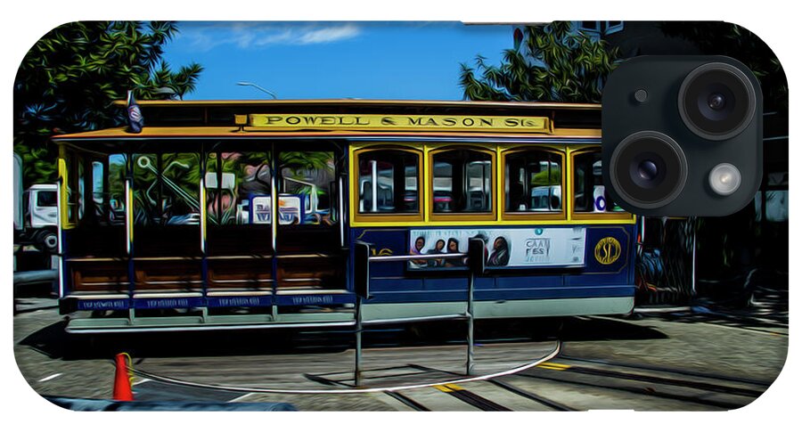 Trolley iPhone Case featuring the photograph Trolley car turn around by Stuart Manning