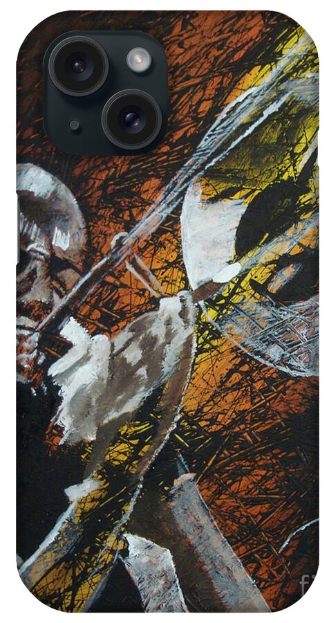 Trombone Shorty iPhone Case featuring the painting Trombone Shorty by Stuart Engel