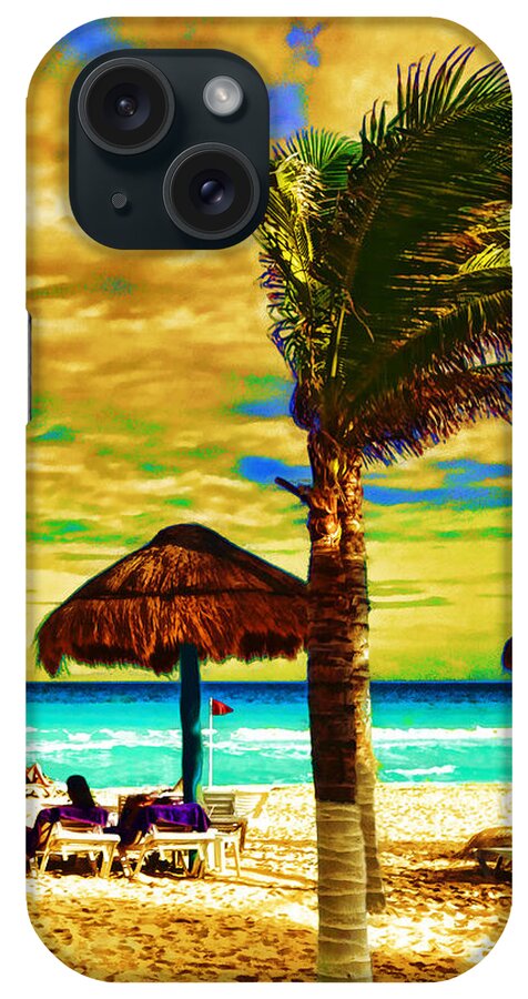 Beach iPhone Case featuring the photograph Tropical Fantasy Beach Art by Ann Powell