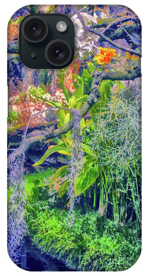 Lush iPhone Case featuring the photograph Tropical Garden by Sandy Moulder