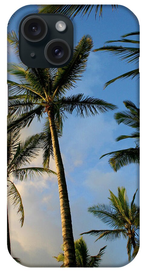 Palm Trees iPhone Case featuring the photograph Tropical Palm Trees of Maui Hawaii by Pierre Leclerc Photography