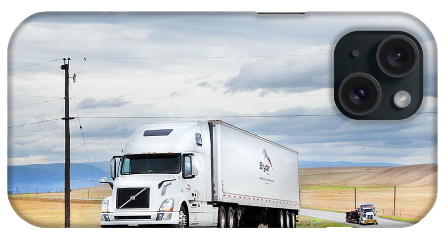  Truck iPhone Case featuring the photograph Truckin' Down The Highway by Theresa Tahara