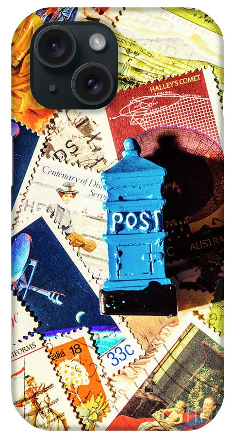 Mail iPhone Case featuring the photograph True blue postbox by Jorgo Photography