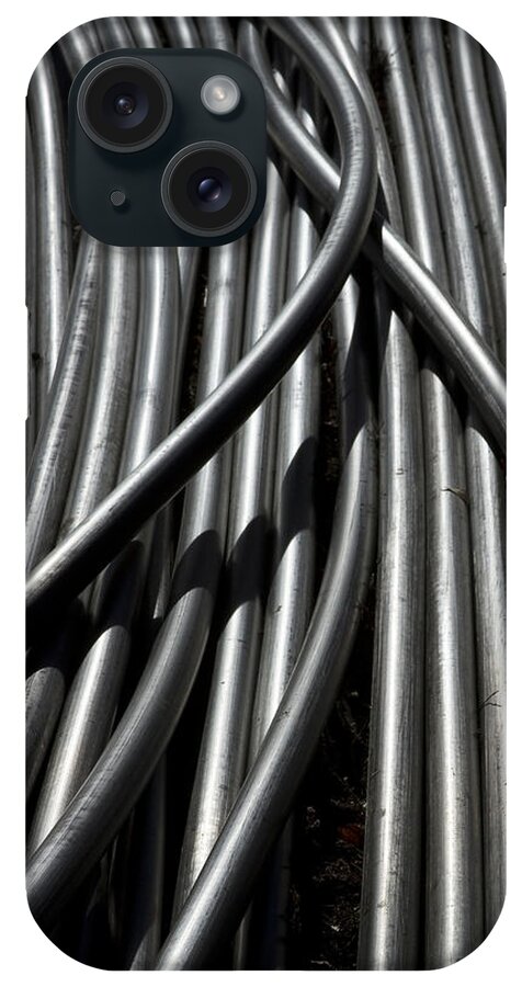 Tubes iPhone Case featuring the photograph Tubular Abstract Art Number 13 by James BO Insogna