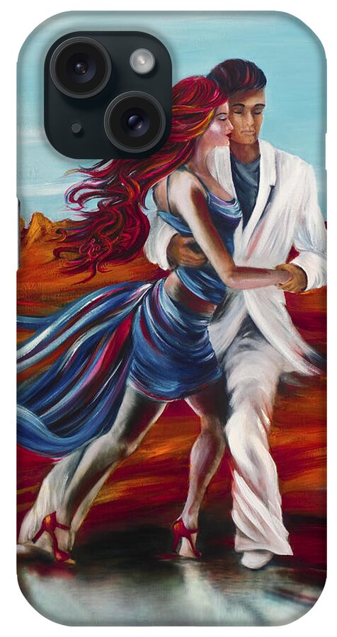 Tango iPhone Case featuring the painting Tucson Tango by Summer Celeste