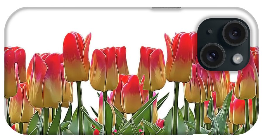 Tulips iPhone Case featuring the painting Tulips by Harry Warrick