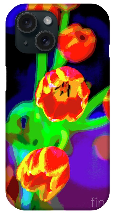 Tulips iPhone Case featuring the photograph Tulips in Abstract by Greg Kopriva