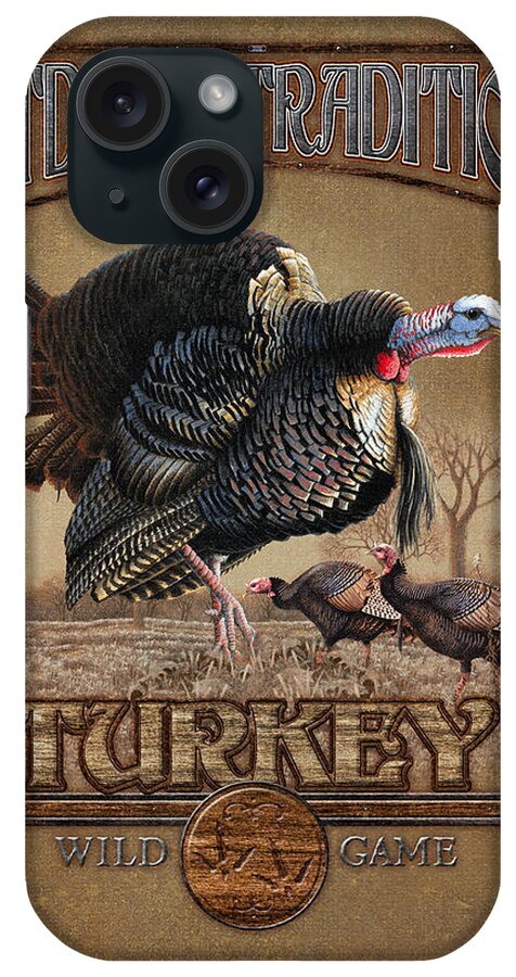 Robert Schmidt iPhone Case featuring the painting Turkey Traditions by JQ Licensing