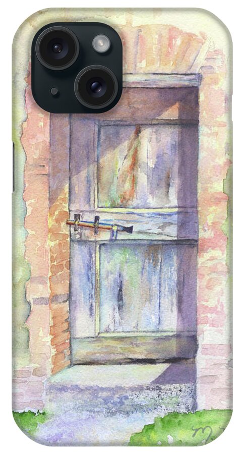 Tuscany iPhone Case featuring the painting Tuscan Doorway by Marsha Karle