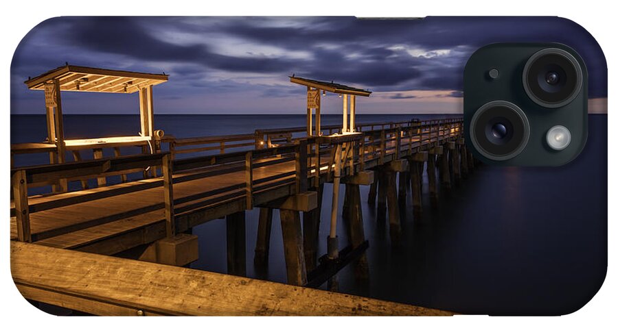 Naples iPhone Case featuring the photograph Twilight over Naples Pier by Brian Jannsen
