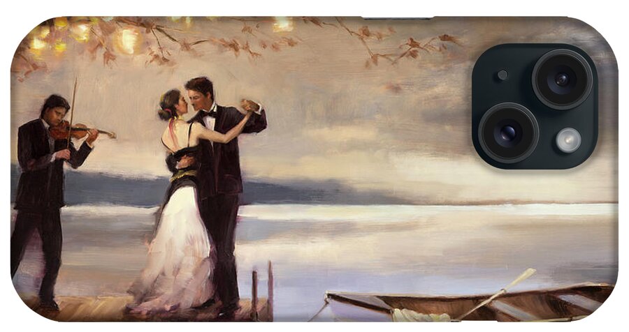 Romance iPhone Case featuring the painting Twilight Romance by Steve Henderson